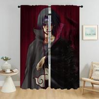 Užtamsinančios užuolaidos kamerai Naruto Elegantiškos kambario užuolaidos 2 vnt. Helovino dekoravimo žaliuzės Svetainės užuolaidų pertvara W50xH70cmx2pcs-CL