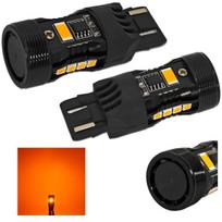 2 vnt. W21/5W LED lemputė 7440 12V be klaidos oranžinė Off-Road