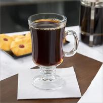 Skaidrios airiško stiklo kavos puodeliai su kojelės pagrindu, taurės, skirti šokoladui, latte, kokteiliams, kavos aksesuarai, gėrimų indai, 250 ml