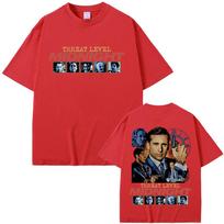 Threat Level Midnight Michael Scott Homage T-shirts Tv Series The Office Dwight Schrute Jim Halpert T Shirts Men Vintage T-shirt S