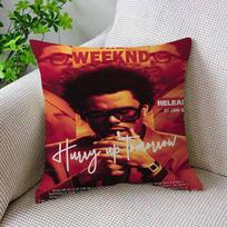 Singer The Weeknd Pillowcase Toon Gift Cushion Cover Bedroom Home Sofa Chair Seat Decor Pillow Case 12x12Inch
