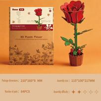 3d Flower Wooden Puzzles For Adults Diy Wooden Flowers Model Building Set Crafts For Adults Creative Gift Ideas/housewarming 4XL