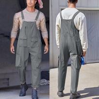 Vyriški kombinezonai su antkrūtiniais, skirti vyriškam darbui Dungarees Unisex Workwear Romper Oversized Jumpsuit L