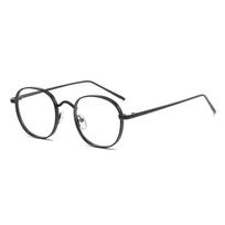 Photochromic Glasses Anti Blue Light Metallic Round Gold Black Unisex Women Men Kacamata Photocromic Female Blue Light Filter Round