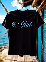 Lucera Italy Tshirt - Black Cotton Crew Neck Casual Tee W... S įvairiaspalvis