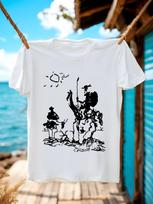 Graphic Tshirt Graphic Tshirt - Black Tee with White Dram... S įvairiaspalvis