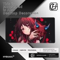 Gamer Professional FPS Large Mousepad YUki Aim Gaming Mouse Pad Anime Rubber Computer Mouse Mat Game Locking Edge Keyboard Pad 800x400x2mm