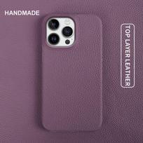Cowhide Genuine Leather Case For For Iphone 14 Pro 17pro Max 15 12 13 14 XR XSMAX 7 8 SE Cases Phone Cover Fundas Carcasa genuine leather&iPhone17e gray