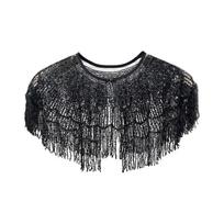 Lavishness Dance Wrap With Removable Sequined Border Border And Thin Polyester Building Everyone Season Wear juoda
