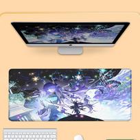 HD Genshin Impact Flins Furina Wanderer Columbina Mouse Pad Large Gaming Mousepad  Deskmat Pc Desk Protector Anime Keyboard Pads 800x300x2MM