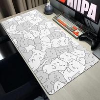 Cute cat Mouse Pad Large Computer Office Game Table Mats XXL Rubber Antislip Gaming Keyboard Mousepads Long Desk Pads 800x300x2mm
