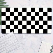 PC Black and White Checkered Extralarge Gaming Mouse Pad Large Decorative Mat Laptop Keyboard Nonslip Desk Mat 800x400x2mm