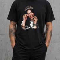 Dua Lipa marškinėliai Karūnos portretas Pop dainininkės marškinėliai Suaugusiems Vaikams Juodi Dovana 2XL
