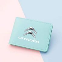 NNPO5 Ultra Thin Auto Driver License Bag Purse Wallet Case card holder For Citroen C3 C4 X7 Xsara Picasso Crosser C-ELYSEE JUMPY NEMO