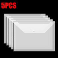5/10/30PCS Transparent Document Storage Bag A4 Size Water Resistant File Holder Documents Envelope Office School Accessories ZYF