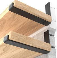 2-4Pieces10Heavy-duty wall-mounted shelf bracket floating shelf support wall decoration rack simple modern storage rack (as the picture,9.2in)