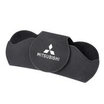 cwpc9 Car Sunglass Holder Sun Visor Glasses Clip Car Accessories for Mitsubishi Outlander Sport L200 Xpander Mirage MPV juoda