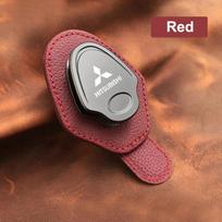 fszp1 Leather Car Sun Visor Glasses Holder Card Clip Car Interior Accessories for Mitsubishi Lancer Outlander ASX Pajero L200 Triton