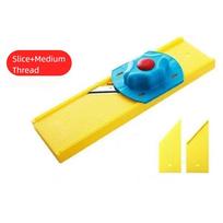 Manual Vegetable Cutter Plastic Stainless Steel Vegetable Chopper with Hand Protector Speedy Slicing Julienne Cutter