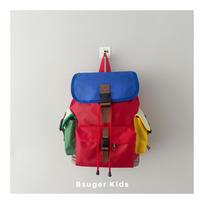 Korean Style Travel Backpack for Kids School Bag for Kindergarten&Grades 1-3,Boys Girls Daypack for Spring Outing,Back to School raudona