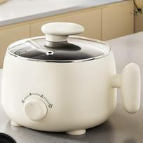 Multifunctional Mini Electric Cooker, 4-in-1 Steaming, Boiling, Frying & Stir-frying Small Electric Pot for Student Dorm & Home Hot Pot single pot