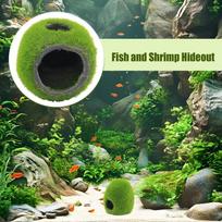 Aquarium Hide Aquarium Moss Cave Hide Realistic Spacious Removable Multi-Functional Cave For Habitat Freshwater Resting Breeding China Mainland
