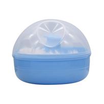 Talcum Powder Box New High Quality Baby Soft Face Body Cosmetic Powder Puff Talcum Powder Sponge Box Case Container 1pc mėlyna