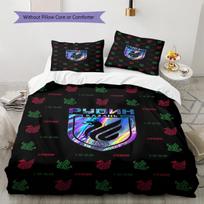 FC Rubin Kazán Pattern Bedding Set Quilt Cover Pillowcase Home Decor Gift (1 * duvet cover + 2 * pillowcase, without core) 135x200cm