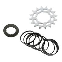 Mountain Bikes Single Speed Conversion Kits with Spacer and Locking Rings, 16T 18T Bicycles Single Speed Kassette Cogs