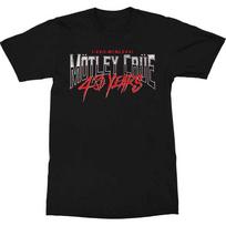 Motley Crue Unisex T-Shirt: 40 Years (X-Large) S