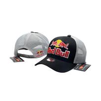 (Juoda balta) Raudonas Red Bull beisbolo kepuraitė Unisex Apvalus viršus Apsauga nuo saulės Lauko kasdienė kepurė