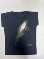ADELE Portrait Ladies’ Rolled Sleeve TEE BLACK TSHIRT OFFICIAL WOMAN  NEW Unisex T-Shirt Graphic Tee S