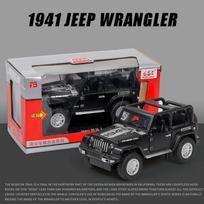 1/32 Scale Jeep Wrangler Rubicon Alloy Car Model Diecast Metal Toy Off Road Vehicles Sound Light Children Toy Trendy Display Ornament juoda