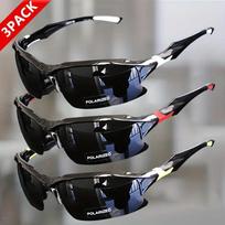 Fashionable Men's Eyeglass Set Semi-Rimmed Mirror Surround Stylish Sunglasses Suitable for Cycling Driving Fishing juoda