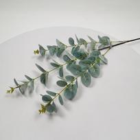 3D Textured Eucalyptus Money Leaf, Fake Flower & Coin Grass Bouquet for Home Decoration & Wedding Events.