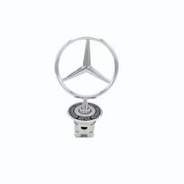 MOFL8 3D Metal Blue Chrome Star Bonnet Hood Logo Emblem Badge For Mercedes Benz W203 W204 W205 W210 W211 W212 W213 W214 W220 W221 W222