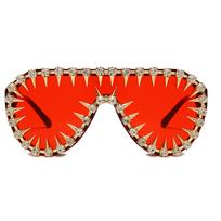 Fashionable Sunglasses with Rivet Studded Frame for Trendy Men and Women Perfect for Music Festival and Beach Outings