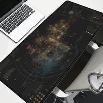 Large Size Planet teclado mouse Keyboard pad Rubber With Top Fabric Game Mat Table Cover Home Office Mousepad Milky Way Galaxy 800x300x2mm gray