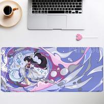 Flins Furina Hu Tao Columbina Genshin Impact Large Gaming Mouse Pad Keyboard Desk Mat offices accessories overlock XXL Mousepad 300x800x2mm