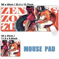 ZZZ Gaming Hoshimi Miyabi Ye Shunguang Mouse Pad Evelyn Ellen Zenless Zone Zero Keyboard Desk Mats XXL Anime Girls Mousepad XXL 400x900x2mm