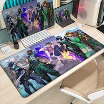 Cool Valorant Gaming Mouse Pad Desk Mat with Stitched Edge NonSlip Rubber Base Gamer Pc Accessories Gaming Mat Keypad Mousepads 800x300x2MM