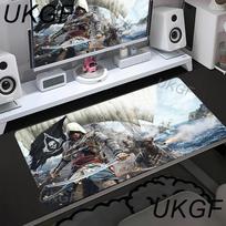 Computer Games Mousepad Assassins Creed Mouse Pad Office XXL Desk Mat Breathable Fabric Non Slip Rubber Desktop Speed Desk Pads 300X800X2MM