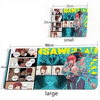 Chainsaw Man Mouse Pad Overlock Makima Nonslip Large MousePad Gaming Accessories Kawaii Anime Desk Mat Speed  Edition Mouse Pad 400x800x2MM
