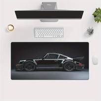 PC Black Car Large Computer Mouse Pad with Stitched Edges Durable and WashableAntiSlip Desk Mat for Work and Gaming 800x400x2mm