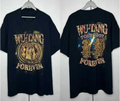 Vintage 1997 Wu-Tang Clan Forever Tour T-Shirt Hip Hop Rap Rock Band Tee S-5XL L