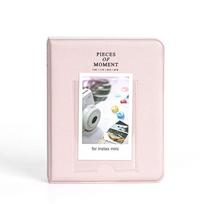 64 Pockets Photo Album Instant Camera 3 inch Pictures Storage Case Stamps Tickets Cards Organizer for Fujifilm Instax Mini rožinė