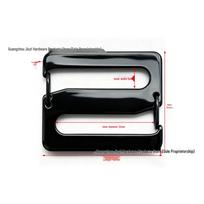 304 Stainless Steel D-Ring Backpack Strap Buckle with Left/Right Spring S-Hook 38mm gray