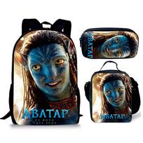 Avataras Avataras Pagrindinė ir vidurinė mokykla Kuprinė Animacinis Backpack Krepšys Pieštukinė Trijų dalių rinkinys Naujas pencil bag