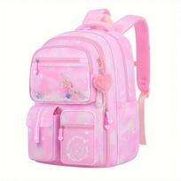 School Bag, Refrigerator Door Opening Level 1 To 6, Girls' Ultra-Lightweight Burden Reduction Spine Protection Backpack Level 1 Lightweight School Bag