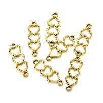 30pcs/Lot Heart-shaped Tone Extension Tail Chain Lobster Clasps Connector For DIY Jewelry Making Findings Earrings Accessories auksas
